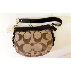 Coach ZOE Signature Top Handle Pouch/Handbag